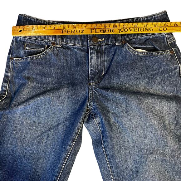 Vintage Eddie Bauer low rise boot cut women's dark denim jeans size 6 y2k - Picture 4 of 11